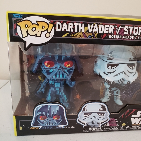 Funko Pop! Star Wars Bobble-Heads 4-Pack Retro Style Figures - Picture 3 of 6